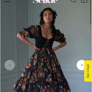 Selkie soft corset in caviar (black)